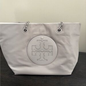 Tory Burch Light Gray Tote Bag